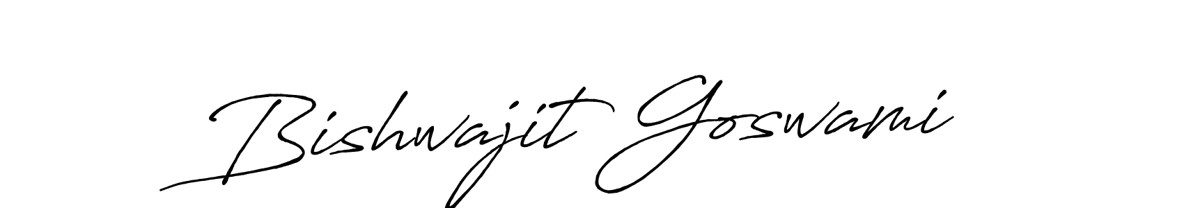 Antro_Vectra_Bolder is a professional signature style that is perfect for those who want to add a touch of class to their signature. It is also a great choice for those who want to make their signature more unique. Get Bishwajit Goswami name to fancy signature for free. Bishwajit Goswami signature style 7 images and pictures png
