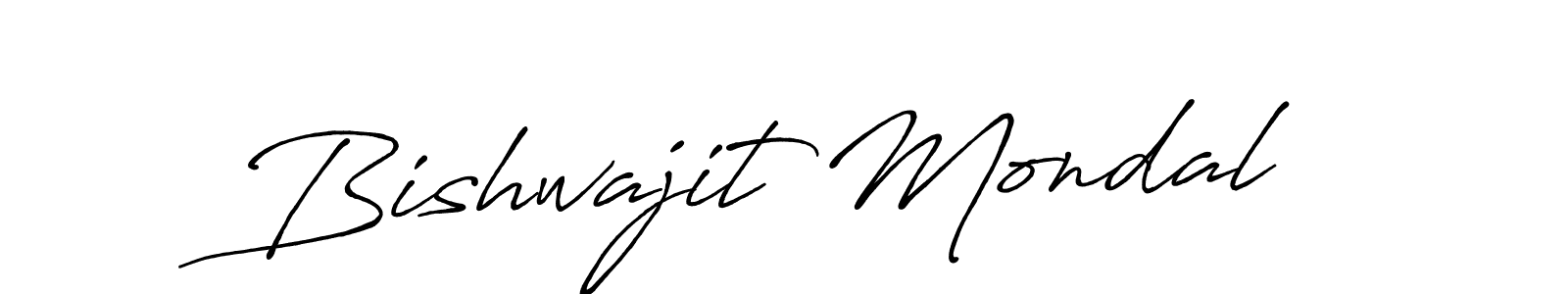 How to make Bishwajit Mondal signature? Antro_Vectra_Bolder is a professional autograph style. Create handwritten signature for Bishwajit Mondal name. Bishwajit Mondal signature style 7 images and pictures png