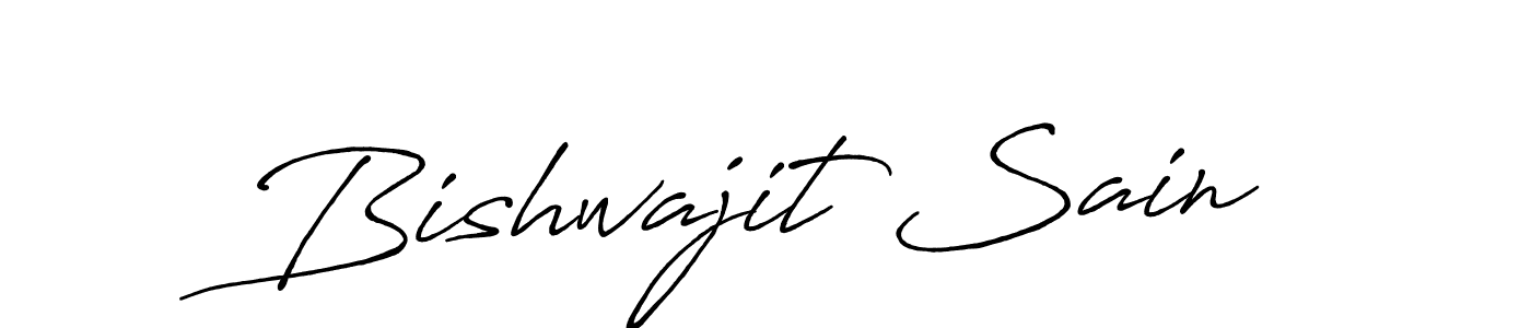 The best way (Antro_Vectra_Bolder) to make a short signature is to pick only two or three words in your name. The name Bishwajit Sain include a total of six letters. For converting this name. Bishwajit Sain signature style 7 images and pictures png