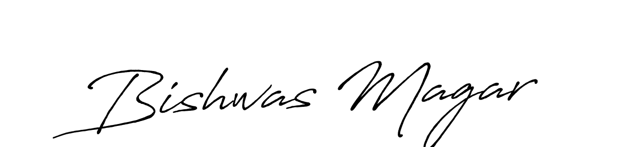 if you are searching for the best signature style for your name Bishwas Magar. so please give up your signature search. here we have designed multiple signature styles  using Antro_Vectra_Bolder. Bishwas Magar signature style 7 images and pictures png