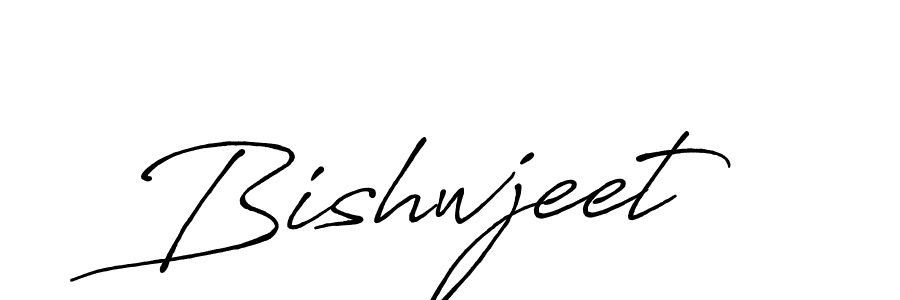 Create a beautiful signature design for name Bishwjeet. With this signature (Antro_Vectra_Bolder) fonts, you can make a handwritten signature for free. Bishwjeet signature style 7 images and pictures png