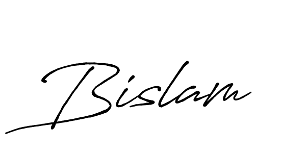 Create a beautiful signature design for name Bislam. With this signature (Antro_Vectra_Bolder) fonts, you can make a handwritten signature for free. Bislam signature style 7 images and pictures png