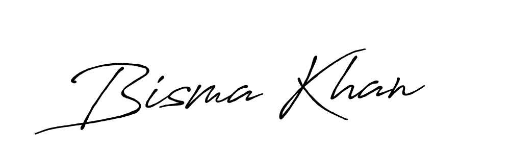 Similarly Antro_Vectra_Bolder is the best handwritten signature design. Signature creator online .You can use it as an online autograph creator for name Bisma Khan. Bisma Khan signature style 7 images and pictures png