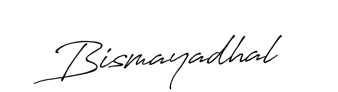 Make a beautiful signature design for name Bismayadhal. With this signature (Antro_Vectra_Bolder) style, you can create a handwritten signature for free. Bismayadhal signature style 7 images and pictures png