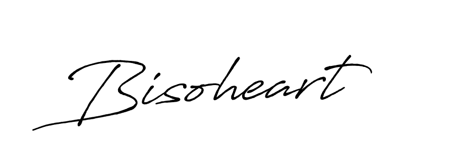 How to make Bisoheart name signature. Use Antro_Vectra_Bolder style for creating short signs online. This is the latest handwritten sign. Bisoheart signature style 7 images and pictures png
