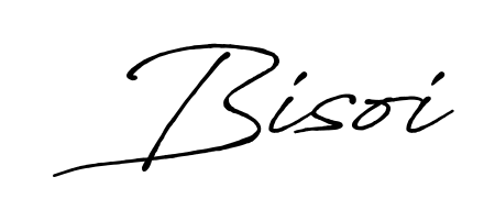 The Antro_Vectra_Bolder handwriting style adds charm and authenticity to name Bisoi. A wonderful choice for personal thank-you notes. Bisoi signature style 7 images and pictures png
