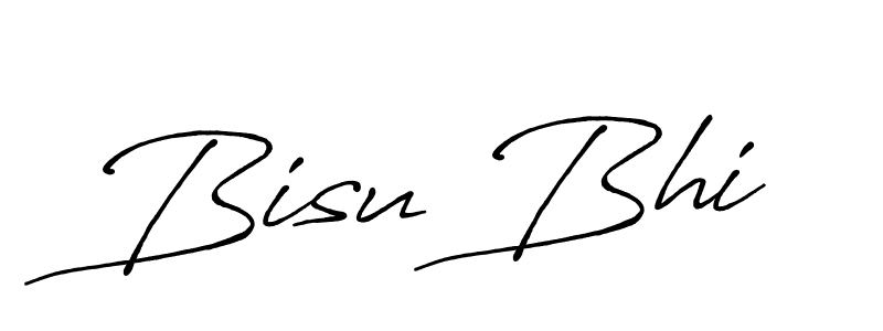 How to make Bisu Bhi signature? Antro_Vectra_Bolder is a professional autograph style. Create handwritten signature for Bisu Bhi name. Bisu Bhi signature style 7 images and pictures png