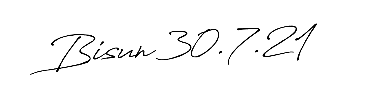 Create a beautiful signature design for name Bisun 30.7.21. With this signature (Antro_Vectra_Bolder) fonts, you can make a handwritten signature for free. Bisun 30.7.21 signature style 7 images and pictures png