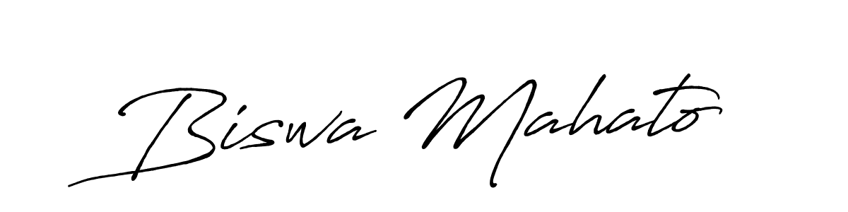 Design your own signature with our free online signature maker. With this signature software, you can create a handwritten (Antro_Vectra_Bolder) signature for name Biswa Mahato. Biswa Mahato signature style 7 images and pictures png