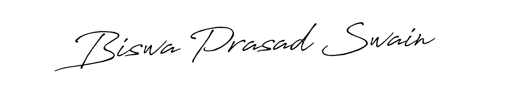 Create a beautiful signature design for name Biswa Prasad Swain. With this signature (Antro_Vectra_Bolder) fonts, you can make a handwritten signature for free. Biswa Prasad Swain signature style 7 images and pictures png