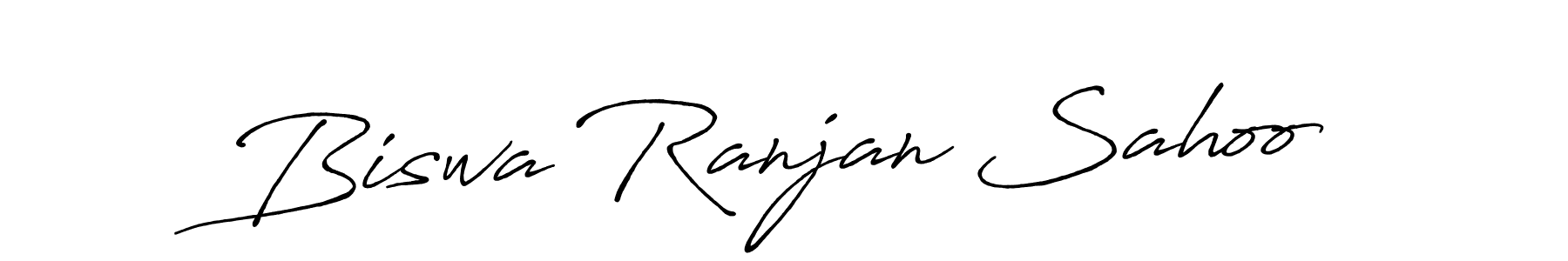 How to make Biswa Ranjan Sahoo name signature. Use Antro_Vectra_Bolder style for creating short signs online. This is the latest handwritten sign. Biswa Ranjan Sahoo signature style 7 images and pictures png