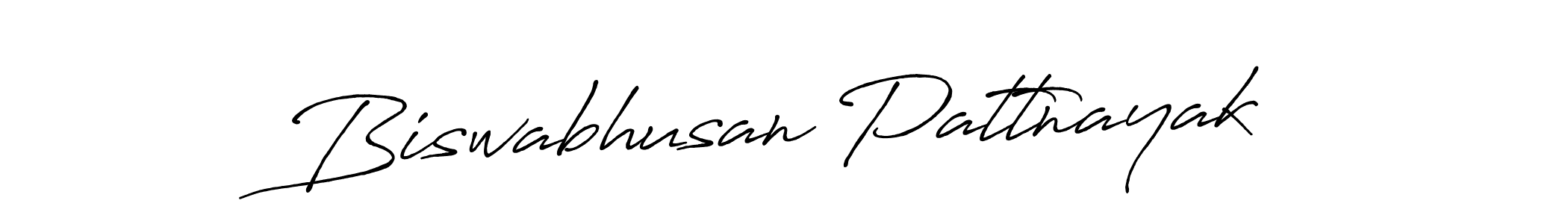 Make a beautiful signature design for name Biswabhusan Pattnayak. With this signature (Antro_Vectra_Bolder) style, you can create a handwritten signature for free. Biswabhusan Pattnayak signature style 7 images and pictures png