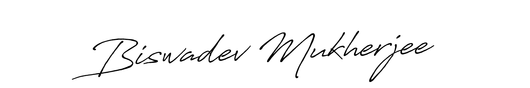 Use a signature maker to create a handwritten signature online. With this signature software, you can design (Antro_Vectra_Bolder) your own signature for name Biswadev Mukherjee. Biswadev Mukherjee signature style 7 images and pictures png