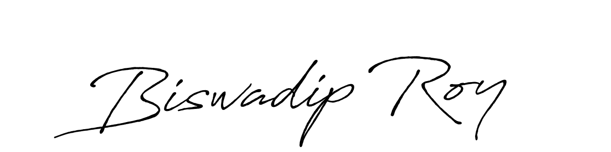 Create a beautiful signature design for name Biswadip Roy. With this signature (Antro_Vectra_Bolder) fonts, you can make a handwritten signature for free. Biswadip Roy signature style 7 images and pictures png