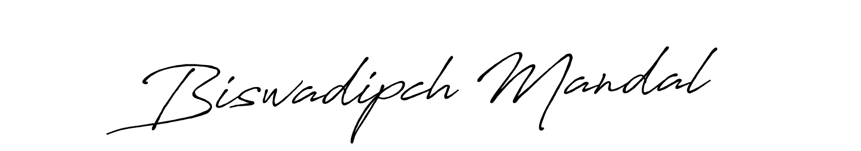 Use a signature maker to create a handwritten signature online. With this signature software, you can design (Antro_Vectra_Bolder) your own signature for name Biswadipch Mandal. Biswadipch Mandal signature style 7 images and pictures png