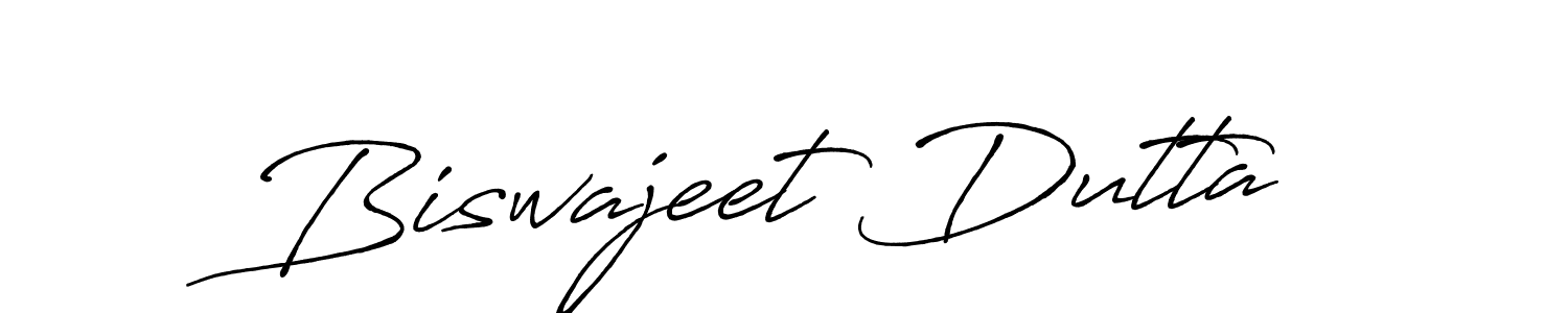 Make a beautiful signature design for name Biswajeet Dutta. With this signature (Antro_Vectra_Bolder) style, you can create a handwritten signature for free. Biswajeet Dutta signature style 7 images and pictures png