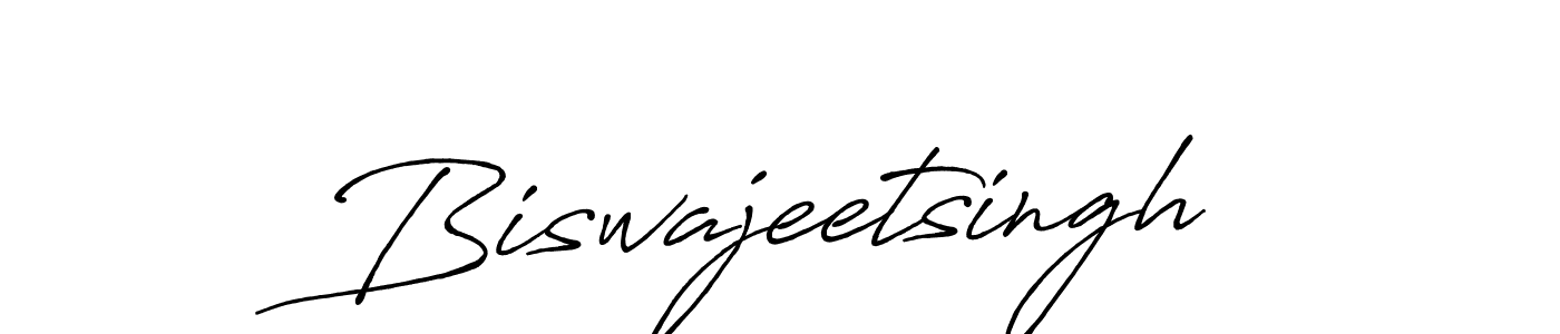 Make a beautiful signature design for name Biswajeetsingh. With this signature (Antro_Vectra_Bolder) style, you can create a handwritten signature for free. Biswajeetsingh signature style 7 images and pictures png