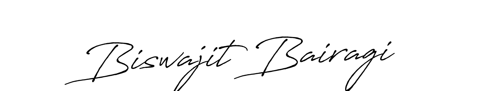 Design your own signature with our free online signature maker. With this signature software, you can create a handwritten (Antro_Vectra_Bolder) signature for name Biswajit Bairagi. Biswajit Bairagi signature style 7 images and pictures png