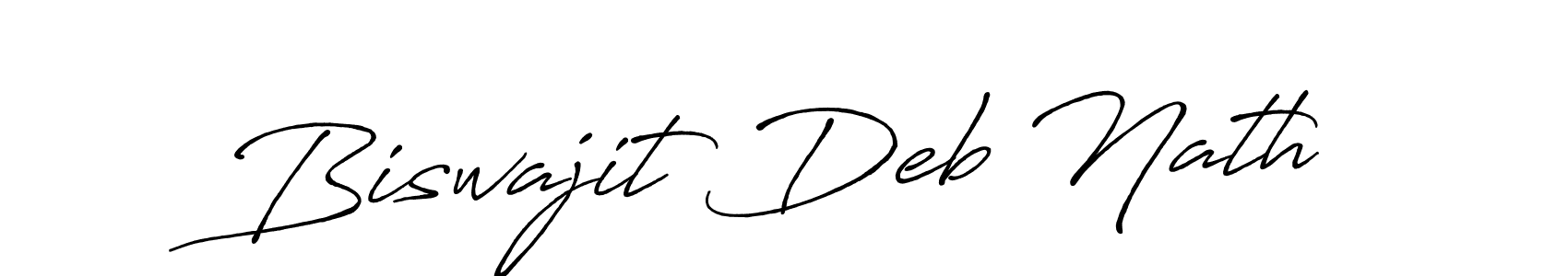 How to make Biswajit Deb Nath name signature. Use Antro_Vectra_Bolder style for creating short signs online. This is the latest handwritten sign. Biswajit Deb Nath signature style 7 images and pictures png