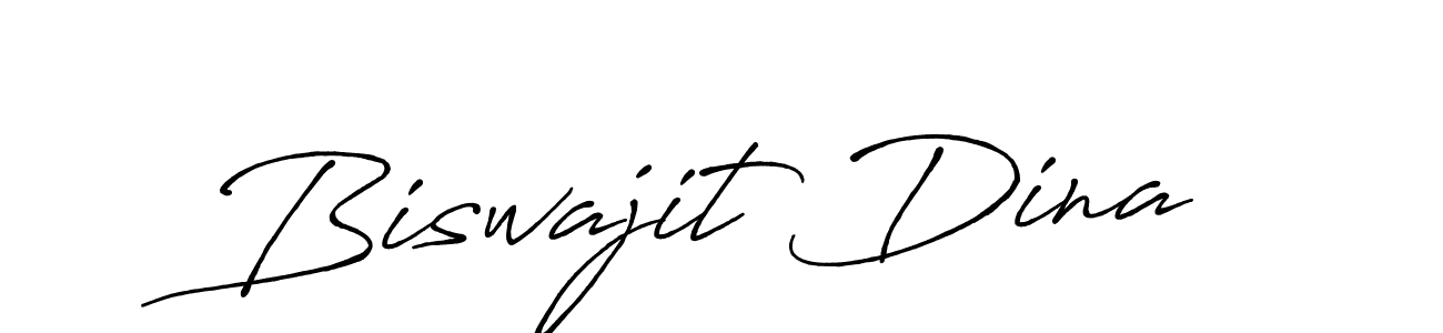 How to make Biswajit Dina name signature. Use Antro_Vectra_Bolder style for creating short signs online. This is the latest handwritten sign. Biswajit Dina signature style 7 images and pictures png