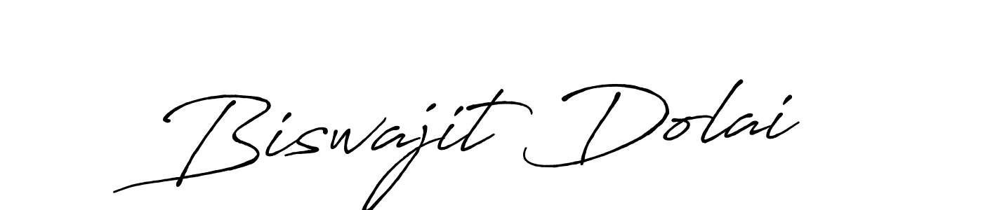 How to make Biswajit Dolai name signature. Use Antro_Vectra_Bolder style for creating short signs online. This is the latest handwritten sign. Biswajit Dolai signature style 7 images and pictures png