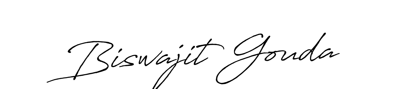 The best way (Antro_Vectra_Bolder) to make a short signature is to pick only two or three words in your name. The name Biswajit Gouda include a total of six letters. For converting this name. Biswajit Gouda signature style 7 images and pictures png