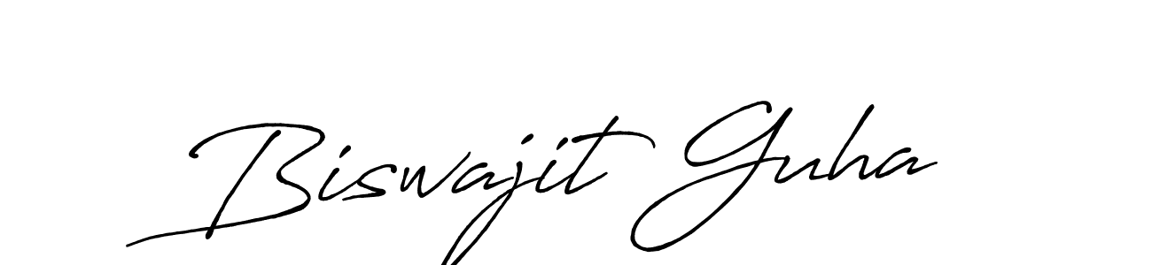 Use a signature maker to create a handwritten signature online. With this signature software, you can design (Antro_Vectra_Bolder) your own signature for name Biswajit Guha. Biswajit Guha signature style 7 images and pictures png