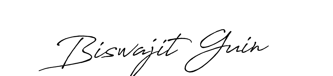 Design your own signature with our free online signature maker. With this signature software, you can create a handwritten (Antro_Vectra_Bolder) signature for name Biswajit Guin. Biswajit Guin signature style 7 images and pictures png