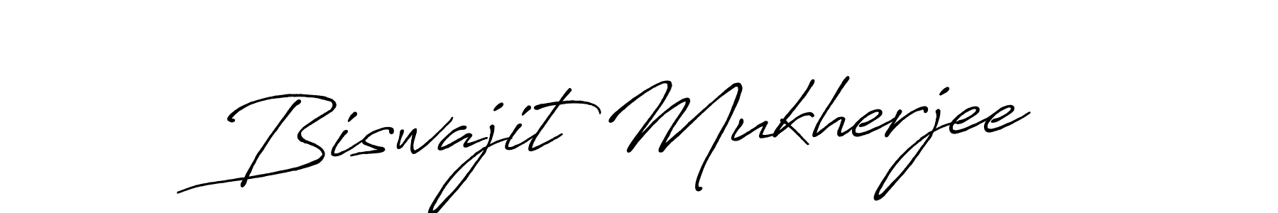 Create a beautiful signature design for name Biswajit Mukherjee. With this signature (Antro_Vectra_Bolder) fonts, you can make a handwritten signature for free. Biswajit Mukherjee signature style 7 images and pictures png