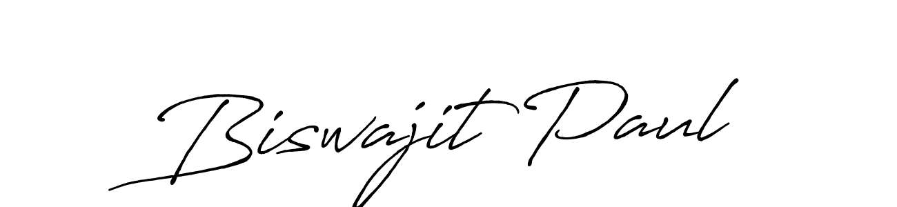 Create a beautiful signature design for name Biswajit Paul. With this signature (Antro_Vectra_Bolder) fonts, you can make a handwritten signature for free. Biswajit Paul signature style 7 images and pictures png