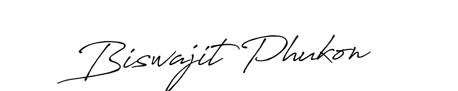 The best way (Antro_Vectra_Bolder) to make a short signature is to pick only two or three words in your name. The name Biswajit Phukon include a total of six letters. For converting this name. Biswajit Phukon signature style 7 images and pictures png