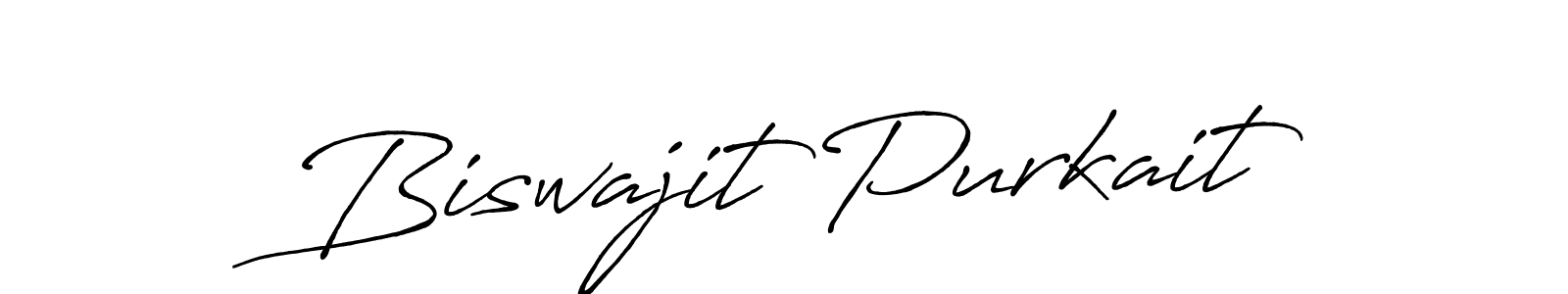 How to make Biswajit Purkait name signature. Use Antro_Vectra_Bolder style for creating short signs online. This is the latest handwritten sign. Biswajit Purkait signature style 7 images and pictures png