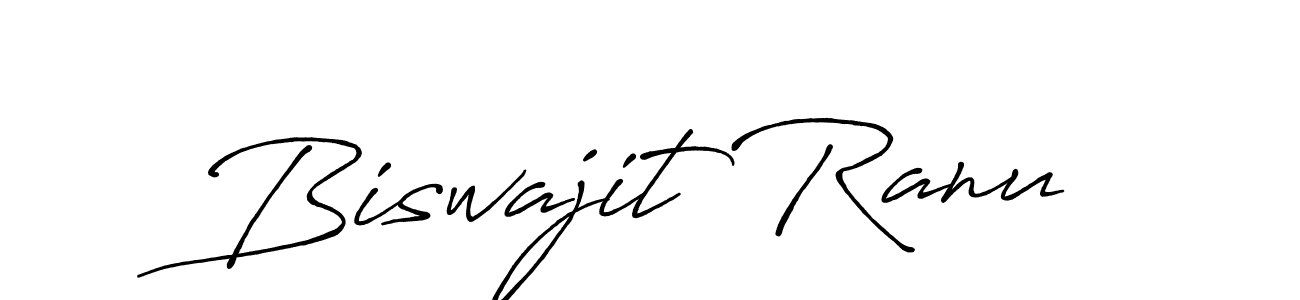 Create a beautiful signature design for name Biswajit Ranu. With this signature (Antro_Vectra_Bolder) fonts, you can make a handwritten signature for free. Biswajit Ranu signature style 7 images and pictures png