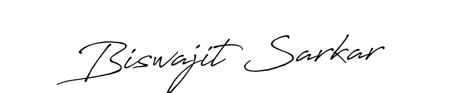 Make a beautiful signature design for name Biswajit Sarkar. With this signature (Antro_Vectra_Bolder) style, you can create a handwritten signature for free. Biswajit Sarkar signature style 7 images and pictures png