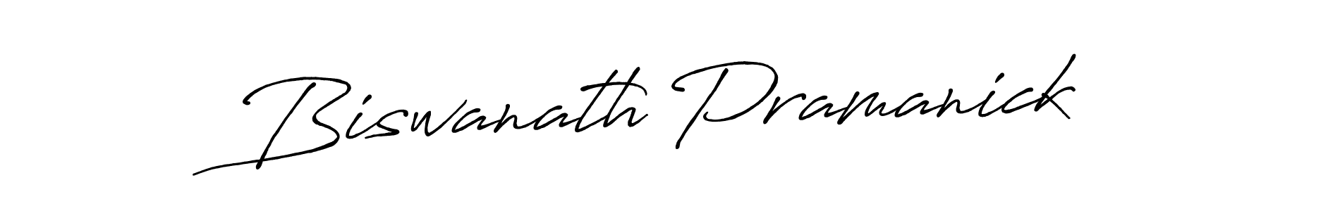 Design your own signature with our free online signature maker. With this signature software, you can create a handwritten (Antro_Vectra_Bolder) signature for name Biswanath Pramanick. Biswanath Pramanick signature style 7 images and pictures png