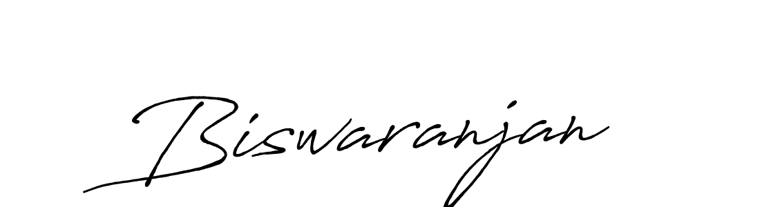 Make a beautiful signature design for name Biswaranjan. With this signature (Antro_Vectra_Bolder) style, you can create a handwritten signature for free. Biswaranjan signature style 7 images and pictures png