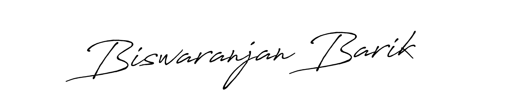 Make a beautiful signature design for name Biswaranjan Barik. With this signature (Antro_Vectra_Bolder) style, you can create a handwritten signature for free. Biswaranjan Barik signature style 7 images and pictures png