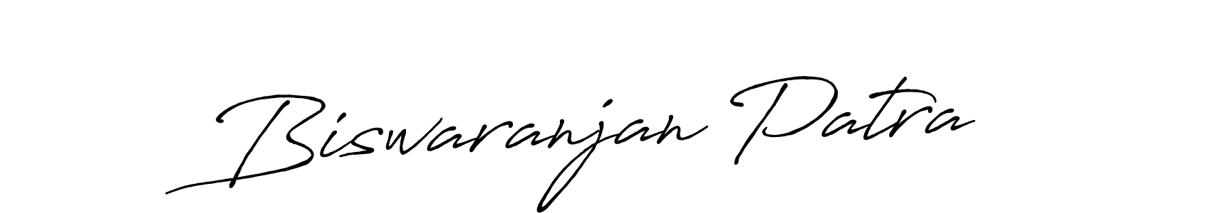 Make a beautiful signature design for name Biswaranjan Patra. With this signature (Antro_Vectra_Bolder) style, you can create a handwritten signature for free. Biswaranjan Patra signature style 7 images and pictures png