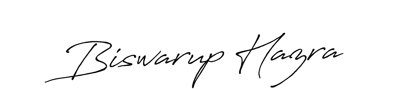 How to make Biswarup Hazra name signature. Use Antro_Vectra_Bolder style for creating short signs online. This is the latest handwritten sign. Biswarup Hazra signature style 7 images and pictures png