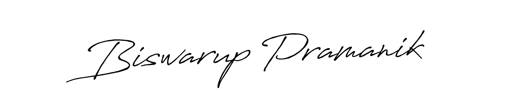 How to make Biswarup Pramanik signature? Antro_Vectra_Bolder is a professional autograph style. Create handwritten signature for Biswarup Pramanik name. Biswarup Pramanik signature style 7 images and pictures png