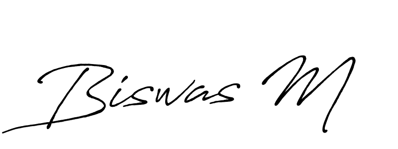 Also You can easily find your signature by using the search form. We will create Biswas M name handwritten signature images for you free of cost using Antro_Vectra_Bolder sign style. Biswas M signature style 7 images and pictures png