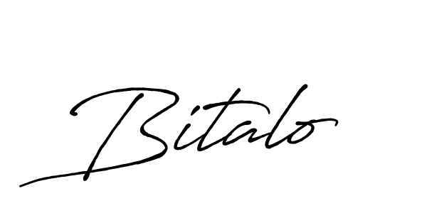 How to make Bitalo name signature. Use Antro_Vectra_Bolder style for creating short signs online. This is the latest handwritten sign. Bitalo signature style 7 images and pictures png