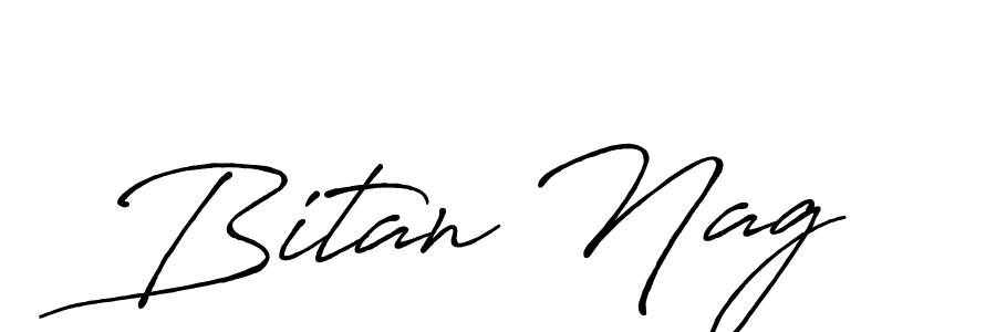Antro_Vectra_Bolder is a professional signature style that is perfect for those who want to add a touch of class to their signature. It is also a great choice for those who want to make their signature more unique. Get Bitan Nag name to fancy signature for free. Bitan Nag signature style 7 images and pictures png