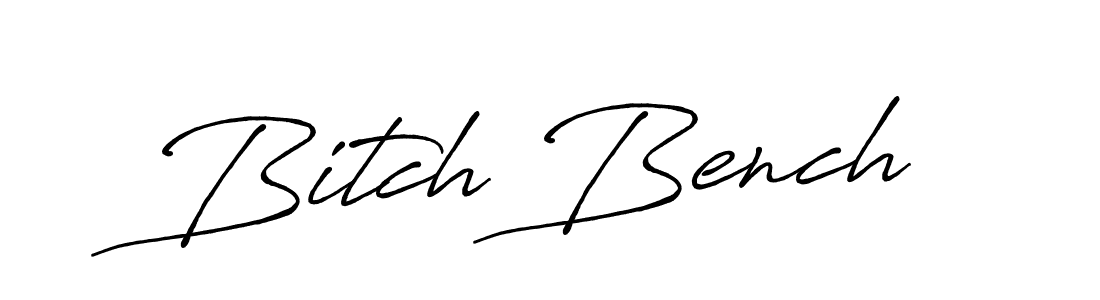 Bitch Bench stylish signature style. Best Handwritten Sign (Antro_Vectra_Bolder) for my name. Handwritten Signature Collection Ideas for my name Bitch Bench. Bitch Bench signature style 7 images and pictures png