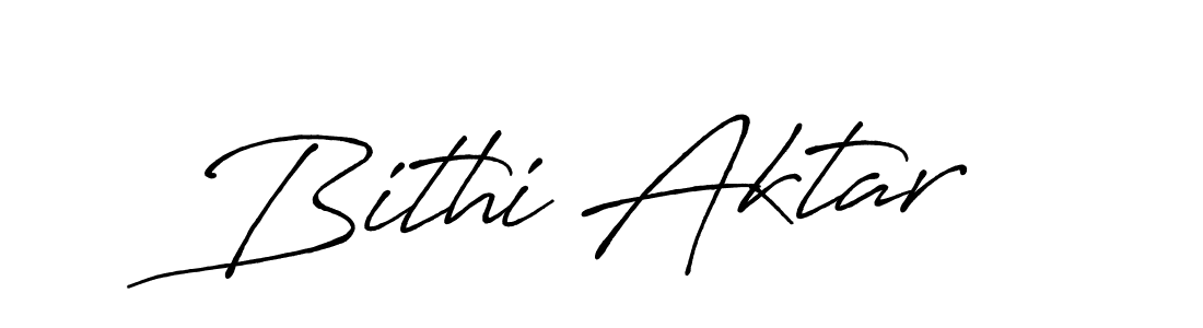 Also we have Bithi Aktar name is the best signature style. Create professional handwritten signature collection using Antro_Vectra_Bolder autograph style. Bithi Aktar signature style 7 images and pictures png