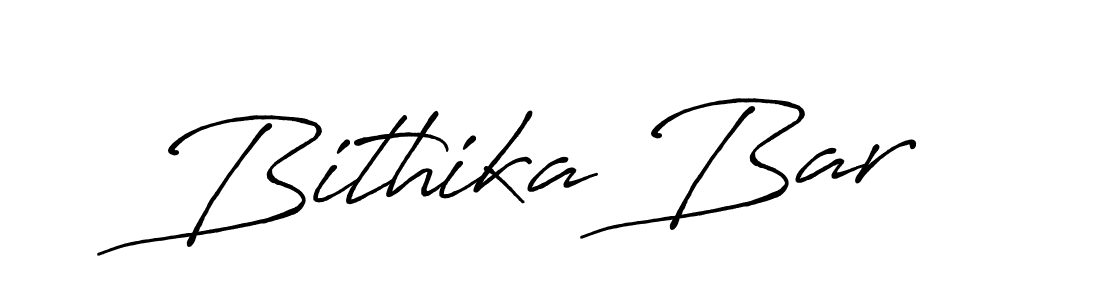 How to make Bithika Bar name signature. Use Antro_Vectra_Bolder style for creating short signs online. This is the latest handwritten sign. Bithika Bar signature style 7 images and pictures png