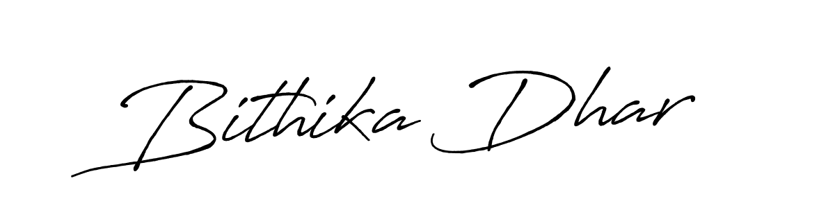 Also we have Bithika Dhar name is the best signature style. Create professional handwritten signature collection using Antro_Vectra_Bolder autograph style. Bithika Dhar signature style 7 images and pictures png