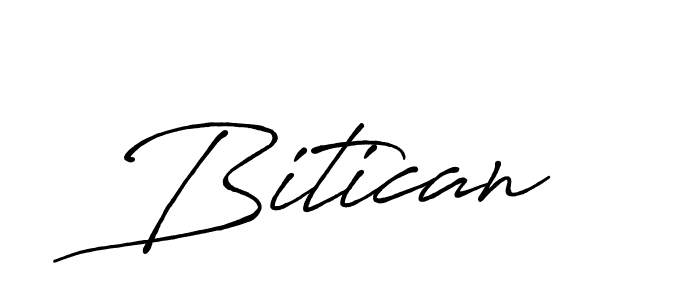 Use a signature maker to create a handwritten signature online. With this signature software, you can design (Antro_Vectra_Bolder) your own signature for name Bitican. Bitican signature style 7 images and pictures png