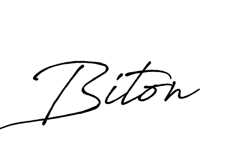 Design your own signature with our free online signature maker. With this signature software, you can create a handwritten (Antro_Vectra_Bolder) signature for name Biton. Biton signature style 7 images and pictures png