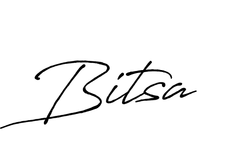 Use a signature maker to create a handwritten signature online. With this signature software, you can design (Antro_Vectra_Bolder) your own signature for name Bitsa. Bitsa signature style 7 images and pictures png